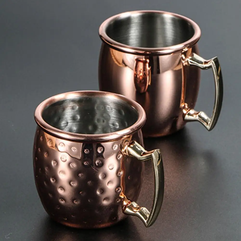 Hot High Quality 60ml Mini Hammered Moscow Mule Mug Espresso Copper