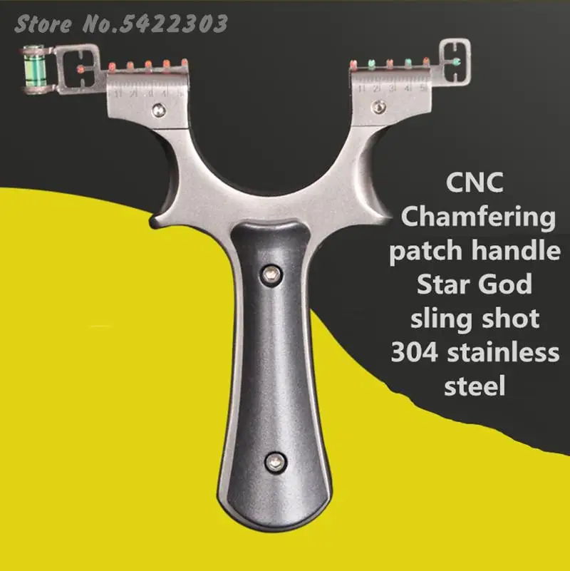 

New Powerful Stainless Steel Slingshot Professional Rubber Band Bow Outdoor Shooting Game Precision Hunting Shooting Catapult