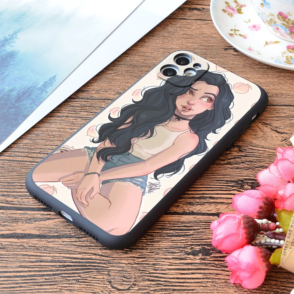 

For iPhone Peachy Print Soft Matt Apple iPhone Case