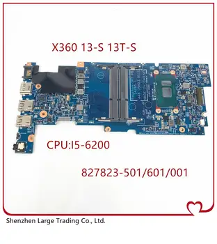 

827823-601 827824-601 FOR HP PAVILION X360 13-S 13T-S laptop motherboard 14265-1 WITH I5-6200U 100% fully tested