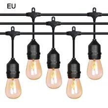 24V 10LED открытый патио сферические светящиеся гирлянды водостойкие лампы коммерческих светлый свет садовый фонарь настенный светильник для украшения дома