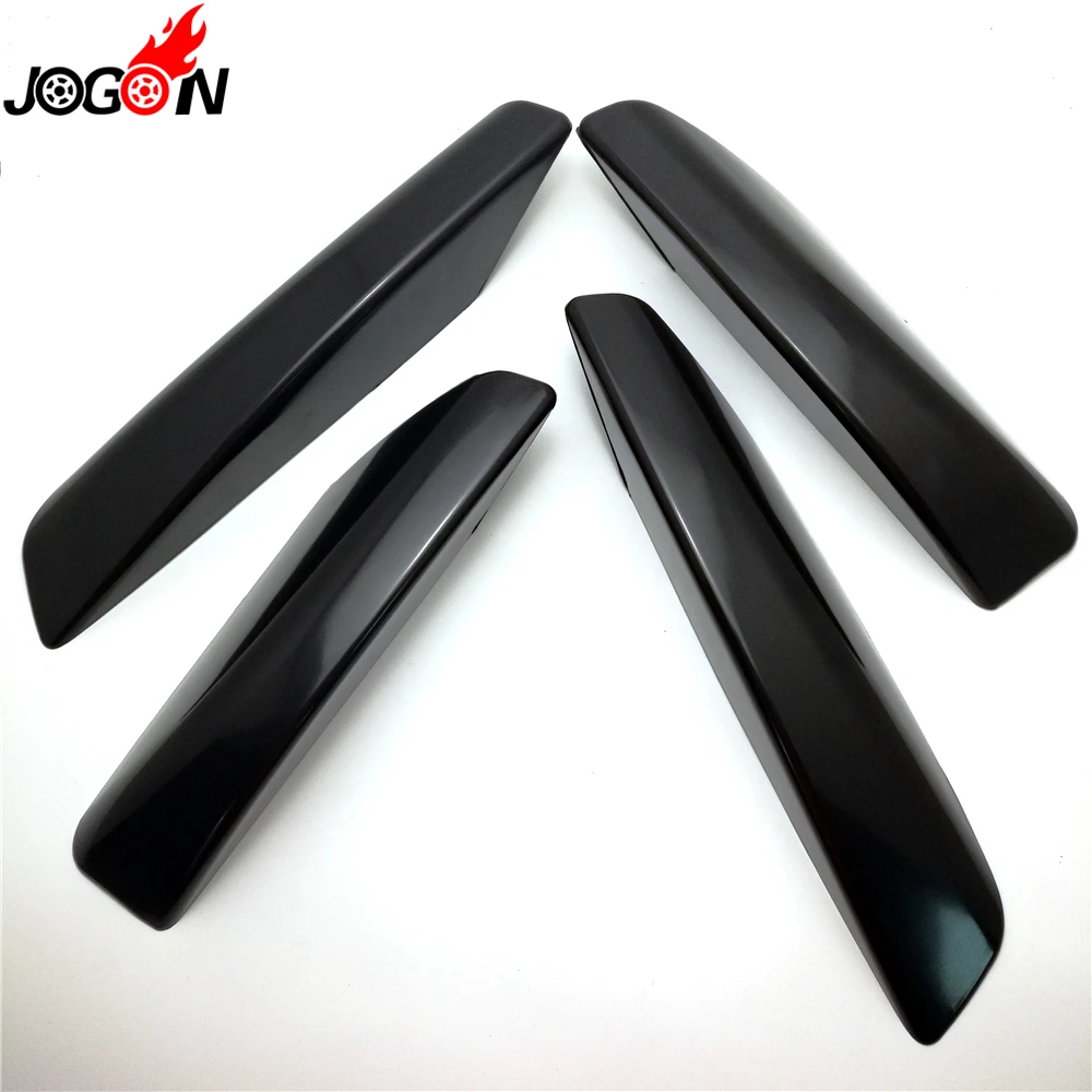 4Pcs Black For Toyota 4Runner N210 2003-2009 Hilux Surf SW4 ABS Plastic Car Roof Rack Bar Rail End Replacement Cover Shell Cover