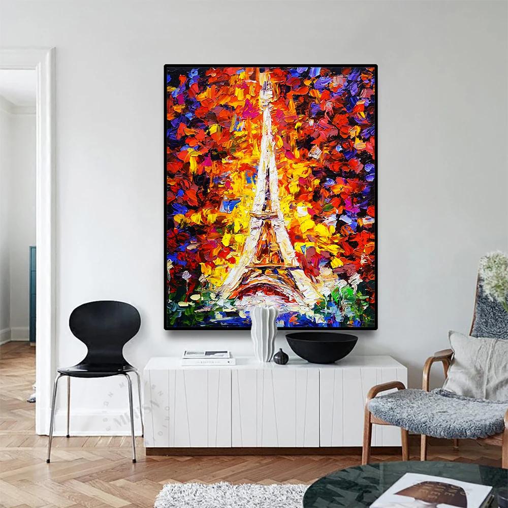 Paris Tower Impressisionist Canvas Painting Calligraphy Poster And Print Home Decor Picture for Living Room Bedroom Bathroom Paris Tower Impressisionist Canvas Painting Calligraphy Poster And Print Home Decor Picture for Living Room Bedroom Bathroom