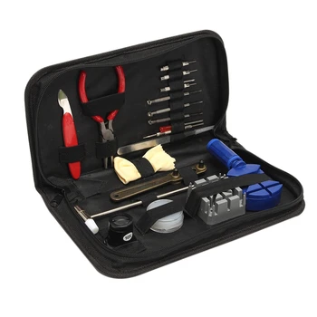 

19 Pcs Professional Watch Repair Tool Kit Set Link Remover Opener Spring