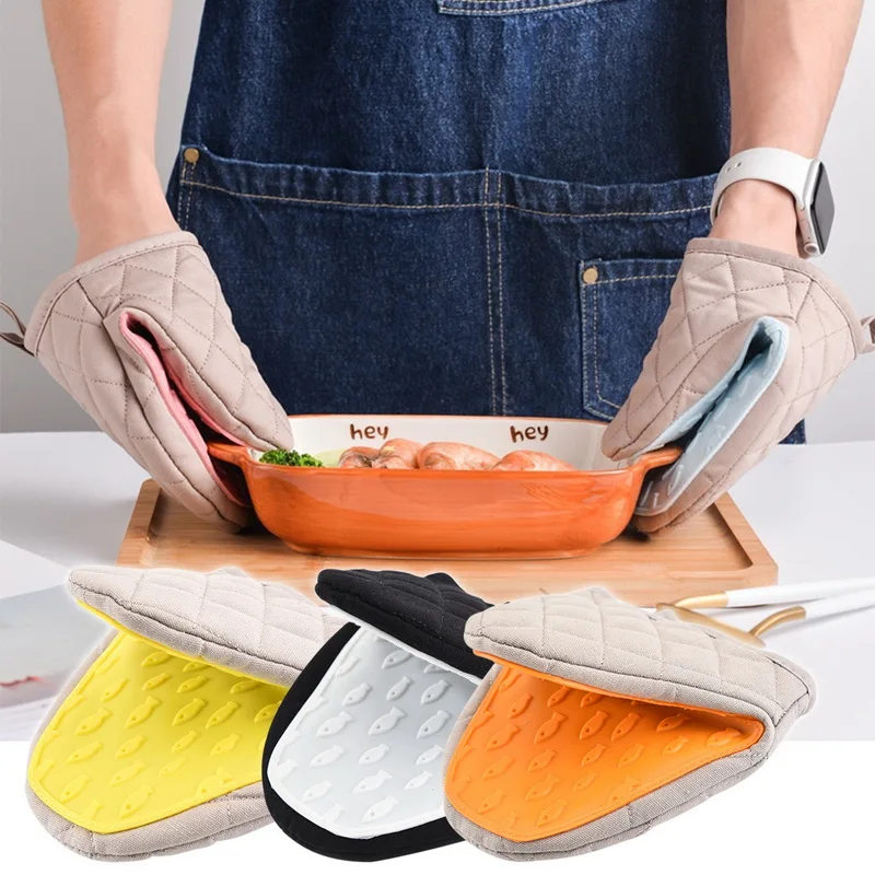 Guantes de silicona antiescaldadura para horno, para cocina, bandeja, tazón, soporte para horno, pinza de mano, 1 ud.