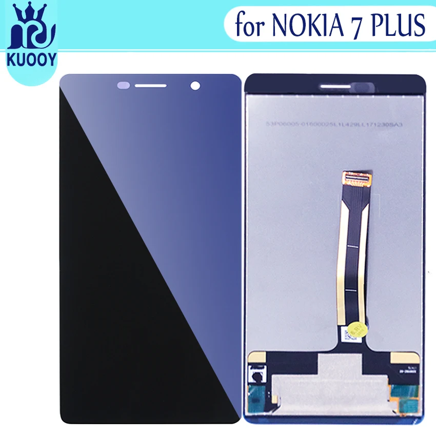 5 шт./лот для Nokia 7 Plus ЖК-дисплей с сенсорным экраном в сборе для Nokia 7 Plus Pantalla дигитайзер DHL EMS