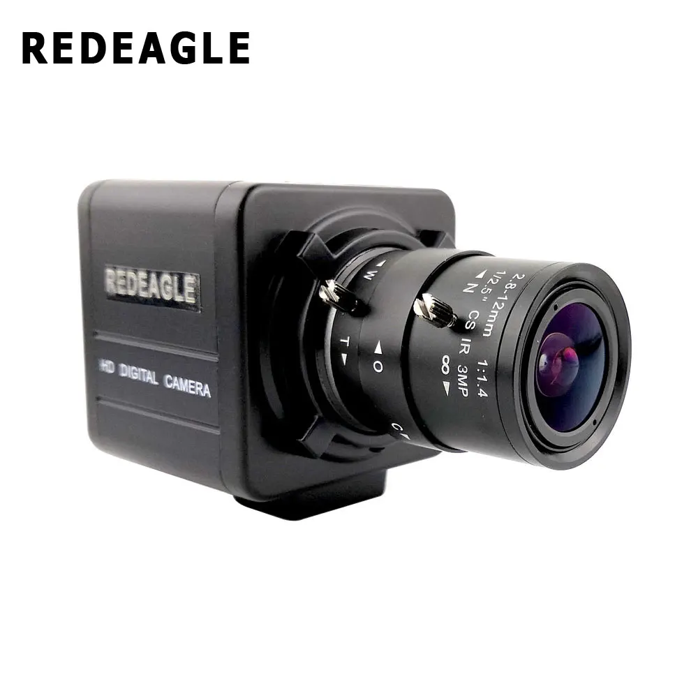 REDEAGLE 2.0mp Full HD TVI Surveillance Cameras 1080P Varifocal Zoom Security Video Camera 2.8-12MM Lens Metal Housing