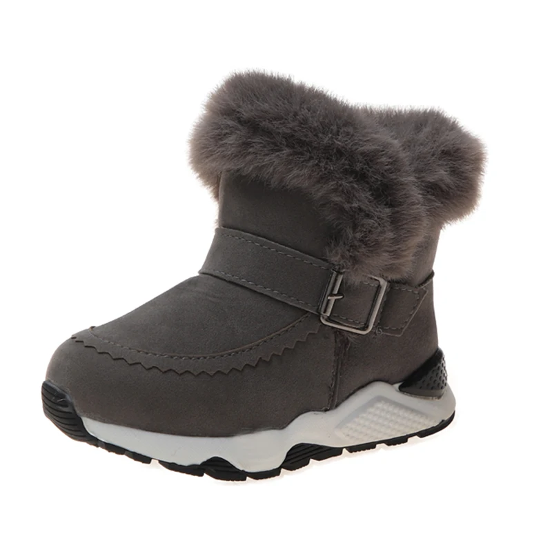 Mudipanda/детские зимние ботинки; коллекция года; зимние ботинки с хлопковой подкладкой для девочек; короткие бархатные хлопковые ботинки для больших детей