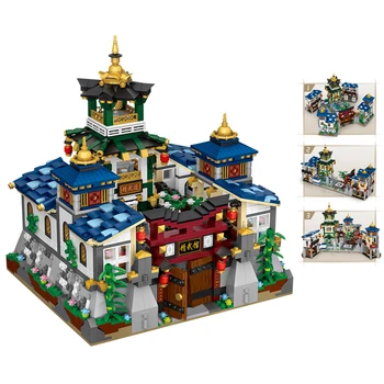 

2770Pcs Chinese Style Variable Foldable Jingwu Building Bricks Mini Particle DIY Building Blocks Toy(Not compatible small bricks