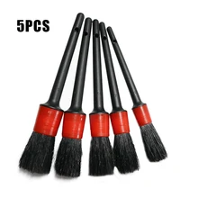 5P инструмент для чистки автомобилей набор детальных кистей Набор Автомойка инструменты для чистки красоты кабаны щетки для автомобиля для автомобильного интерьера