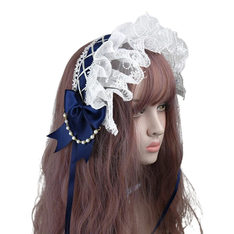 Ruffled Lace Headpiece Headband For Japanese Style Lolita Dress Girl