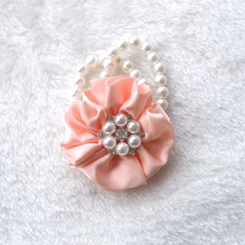 

High-end Retro Simulation Silk Pearl Wrist Flower Boutonniere Wedding Banquet Floral Groom Bride Bridesmaid Wrist Flower 2pcs
