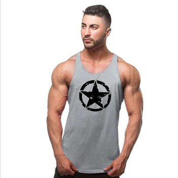 Brand Bodybuilding Stringer Tank Tops Mens Sportwear Vest Fitness Men gyms Clothing sleeveless shirts Muscle singlets 3