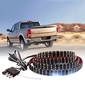 

324LED Truck Strip Tailgate Light Bar 3-Row Reverse Brake Signal 7500K 49 Inches