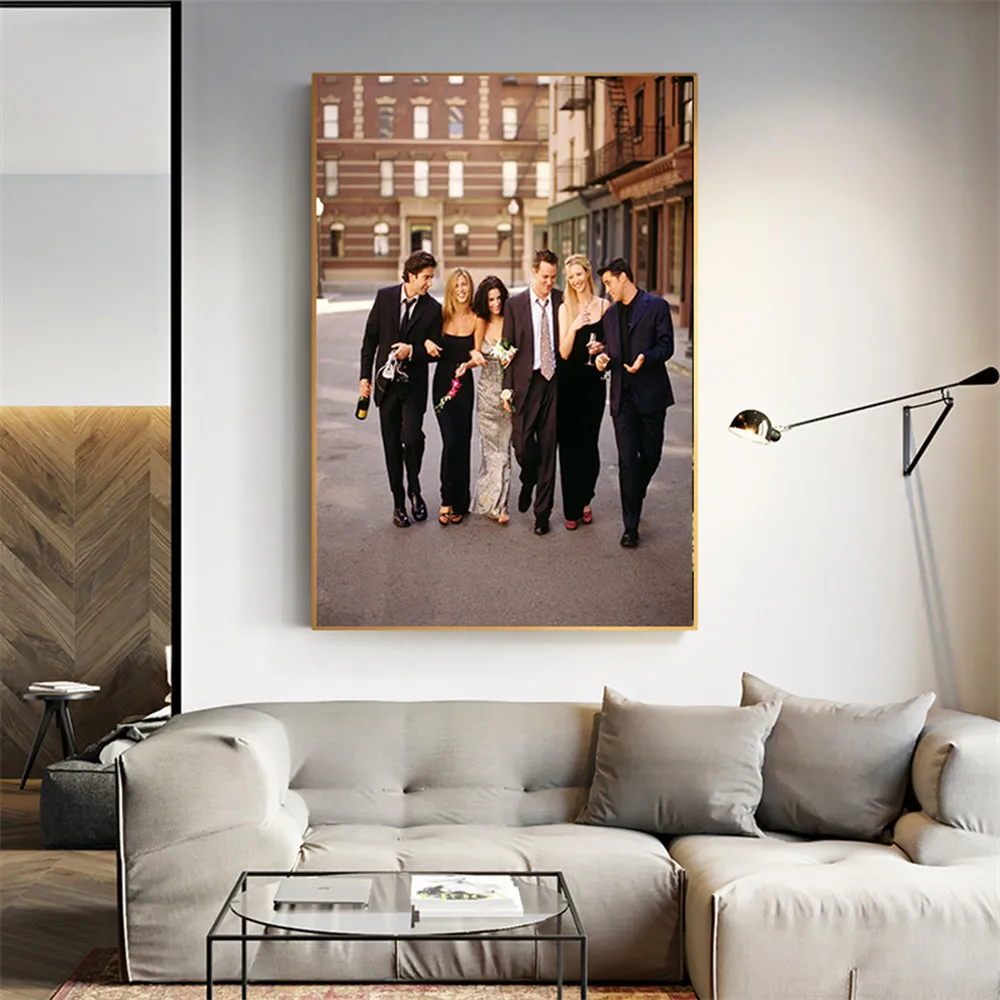Full Drill Diamond Embroidery Friends TV Show Canvas Art Painting Cross stitch Drilling Room Decoration Christmas | Дом и сад