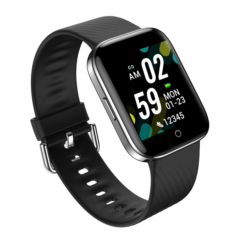 ESEED X2 Смарт-часы для мужчин IP68 Водонепроницаемый мониторинг сердечного ритма фитнес-трекер 1,3 дюймов Большой экран smartwatch - Цвет: Black