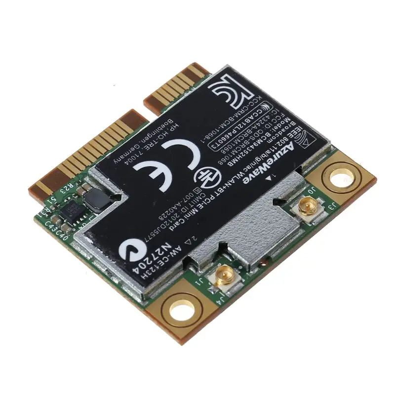 

BCM94352HMB 802.11ac 867Mbps Wireless-AC WLAN Half Mini PCI-E WiFi Card Adapter