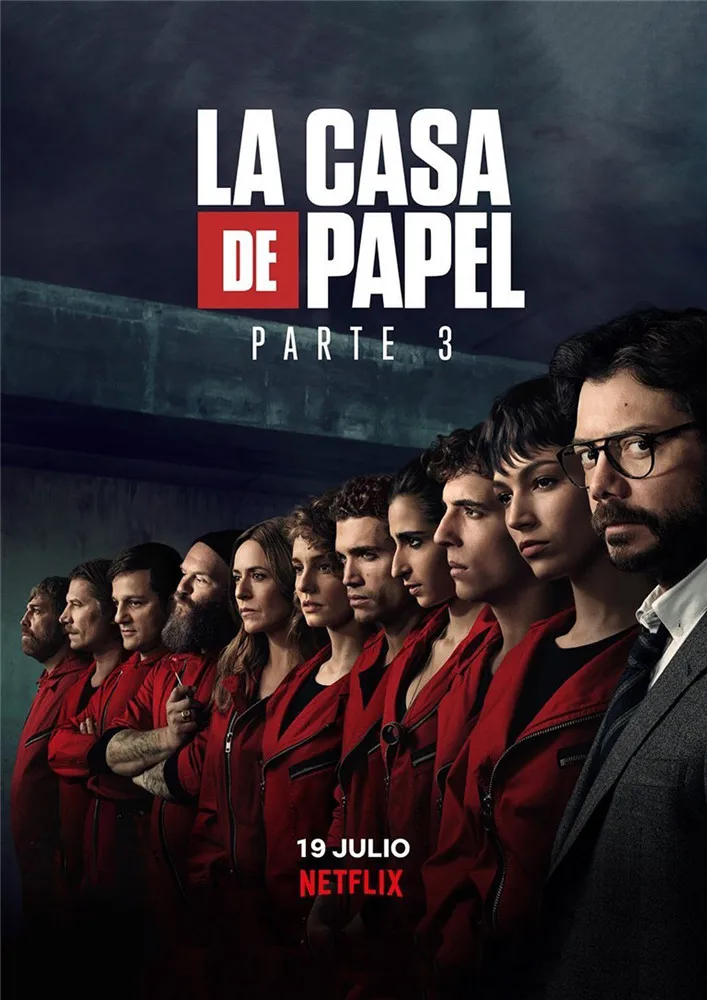 Глянцевые бумажные плакаты la casa de papel, украшение на стену, хорошее качество - Цвет: Цвет: желтый