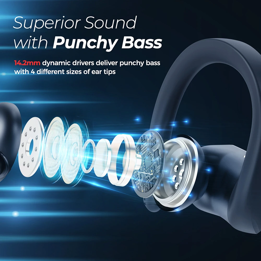 Mpow Flame Lite Wireless Earbuds Sport Bluteooth Earphones with