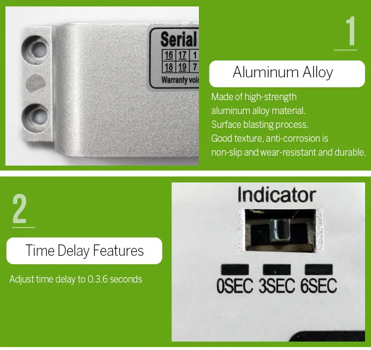 7 High Quality Electric Cylinder Drop Bolt Lock DC 12V Fail Safe for Access Control Security Lock Door System With Time Delay