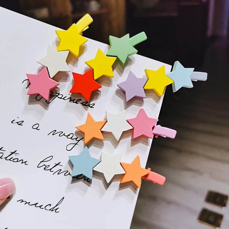 

Korea Cute Pentagram Bend Clip Women Girls Hair Clips Barrette Accessories For Hair Hairgrip Ornaments Headwear Hairclip Hairpin