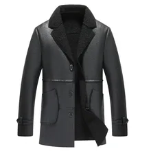 Модная зимняя мужская куртка в стиле панк, Мотоциклетные Куртки из искусственной кожи с меховым воротником, вельветовые плотные пальто, одежда размера плюс 3XL