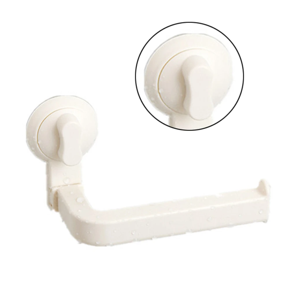 

New Suction Cup Rack Kitchen Bathroom Storage Waterproof Moisture Proof Towel Accessories Shelf Toilet Paper Holder Wall Mounted