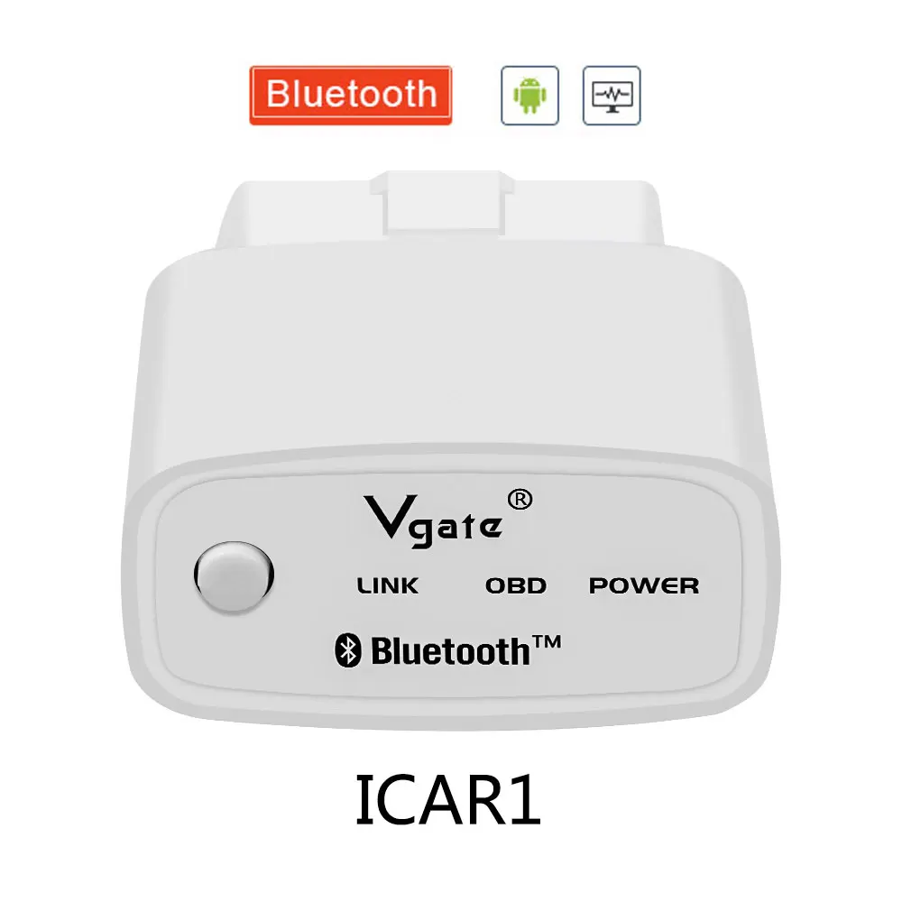 OBD2 считыватель кода Vgate iCar1 wifi ELM327 V2.1 для Android/IOS/Windows OBDII EOBDII OBD2 сканер диагностический инструмент - Цвет: Bluetooth Version