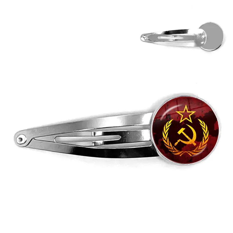 Винтажные советские значки СССР серповидный Молот заколки для волос CCCP Россия