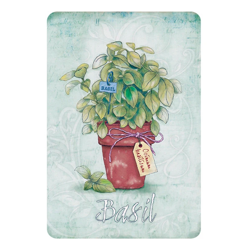 Flower garden tin sign vintage metal plate retro iron painting decor wall of home cafe bar gym garage pub - Цвет: 9