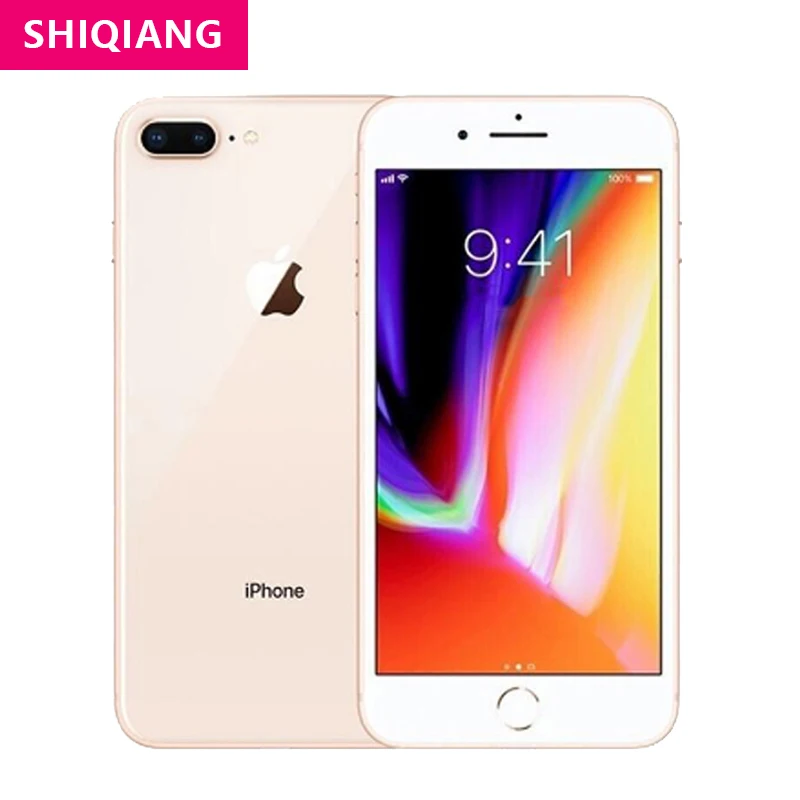 Apple iPhone 8 Plus Original Unlocked Smartphone Fingerprint IOS Used64/256GB ROM 4G LTE 5.5''Rear dual cameras Touch ID Phone