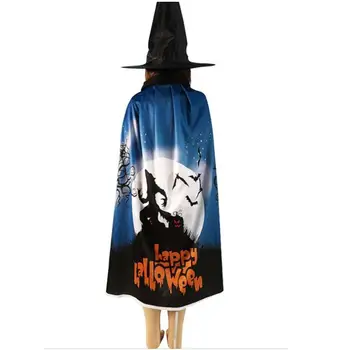 

Witch Cloak Unisex Cosplay Reversible Hooded Cloak Halloween Christmas Party Wampire Cape Costumes