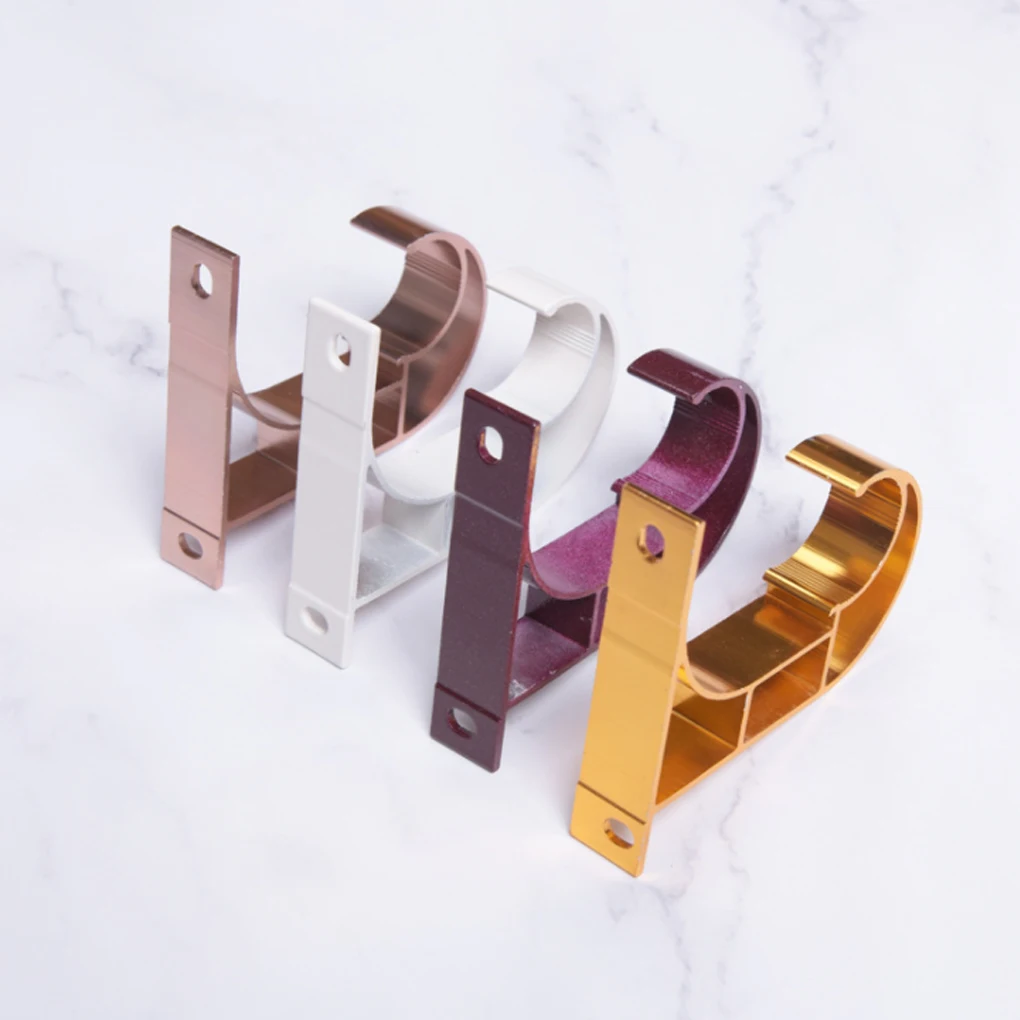 Roman Rod Aluminium Alloy Holder Curtain Rod Accessories Universally Top Mounting Side-install Thicken Bracket