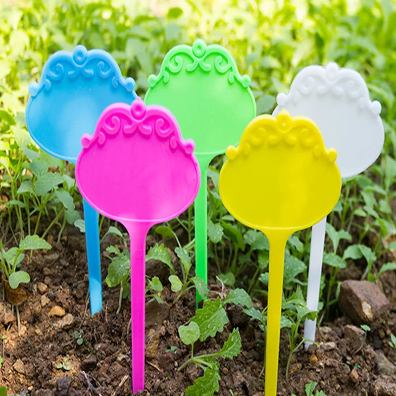 

50PCS Flowers Types Plant Markers on Stake Horticultural Planting Name Tags Can Insert Soil Directly Labels Home Garden Tags