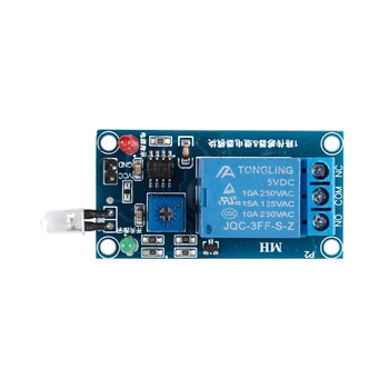

1 pcs blue metal photodiode sensor 5V relay light control switch module 5*2.6*2.5cm