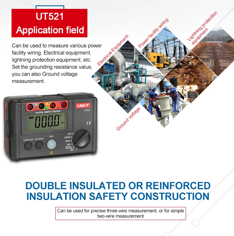 UNI-T ut521 digital tela digital 0-200 v