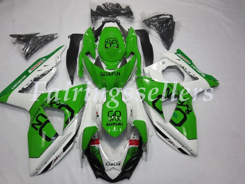 

Injection Molding ABS Motorcycle Fairings kit Fit Suitable For Suzuki GSX-R1000 2009-2016 gsxr1000 Fairings Green White