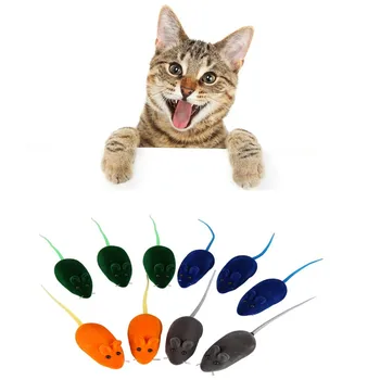 

10PCS/Set Pet False Mouse Cat Mice Toys Interactive Mini Funny Training Mice Animal Playing Toys For Small Cats Kitten For Gatos