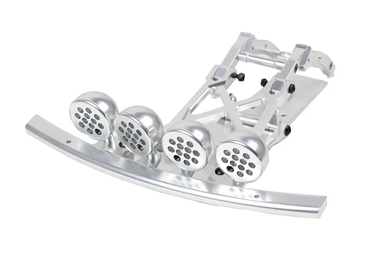 CNC Сплав передний и задний бампер комплект и светодиодный светильник Pod Fit HPI Rovan Mcd Gtb Racing Baja 5T 5SC King двигатель грузовик Rc запчасти для автомобилей