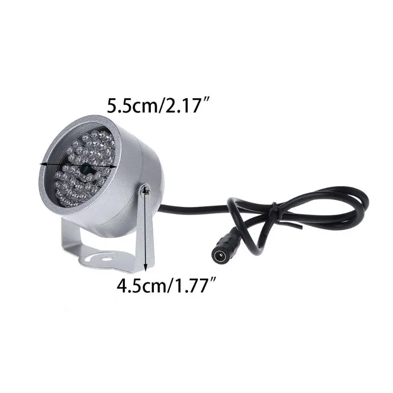 48 Светодиодный светильник, водонепроницаемый, CCTV, ИК, ночное видение, инфракрасный, для камеры видеонаблюдения, CCTV
