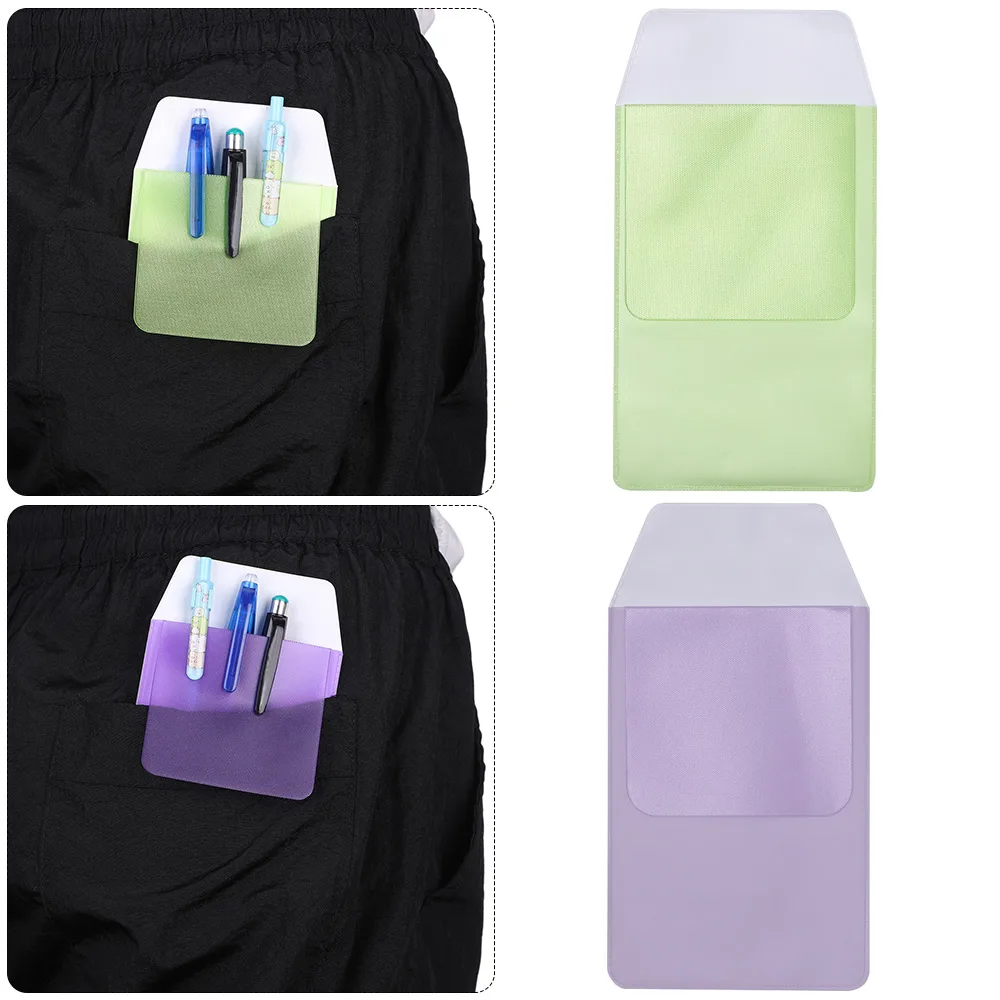 

1PC Portable PVC Multi-Color Pocket Protector Leak-Proof Pen Pouch Bag Doctors Nurses For Pen Leaks Office Hospital Supplies