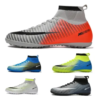 

Indoor Soccer Shoes Football Mens Original Training Sneakers Breathable Turf Football Boots Kids Sports Cleats futebol chuteiras