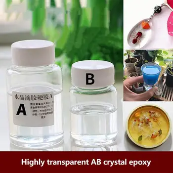 

Mixed Quick Drying Hardener AB Crystal Glue Anti-yellow DIY Resin Epoxy Transparent for Jewelry Making Solvent Resistance Tool