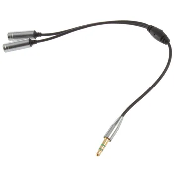 

1Pc 3.5MM Extension Earphone Headphone Audio Splitter Cable Adapter Male to 2 Female Newestnew hot arrival