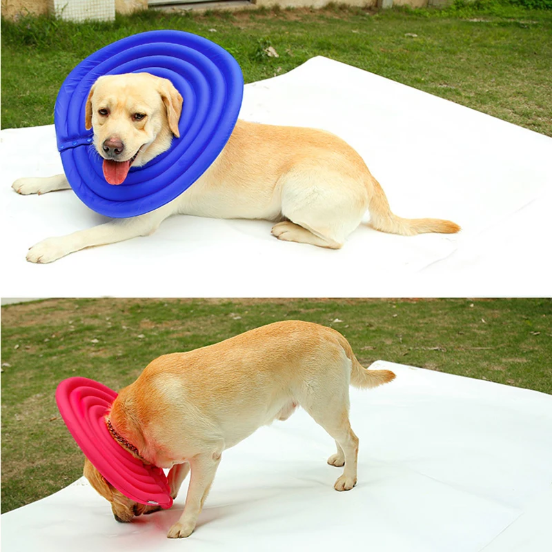 

Dogs Neck Ring Collar Protective Pet Dog Anti-bite Necks Collar Round Cute Protective Healing Collars