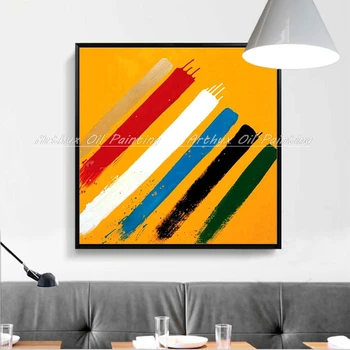 

Arthyx Hand Painted Oil Paintings On Canvas Red Black White Living Room Home Decoration Modern Abstract Posters Wall Art Picture