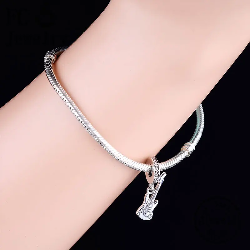 Женский браслет с шармами FC Jewelry оригинальный брендовый из серебра 925 пробы в