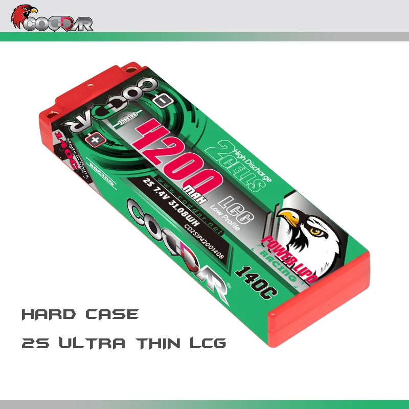 1-2 PCS CODDAR 2S 4200mAh 7.4V 140C With Deans XT60 XT90 TRX Plug For 1:10 TRX6 TRX4 RC Four Drive Off-Road Car LiPo Battery | Игрушки и