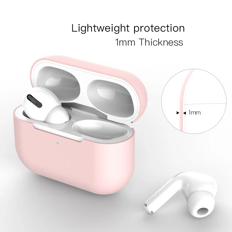 Airpods Pro Чехол для наушников силиконовый защитный чехол Аксессуары для Apple Airpods Pro беспроводные Bluetooth наушники