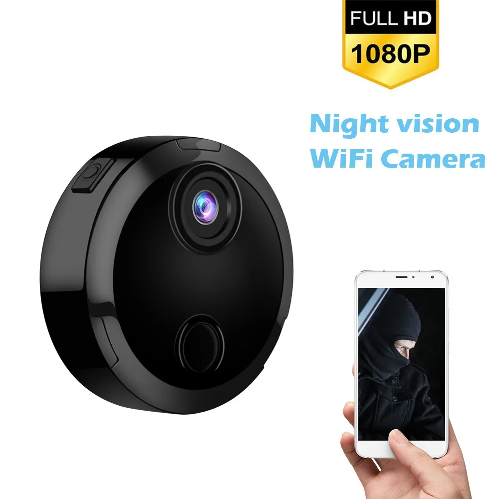 

1080P Wifi Mini Camera HD Micro IP Network Camcorder Infrared Night Vision Motion Sensor Charge While Recording Car Sport DV